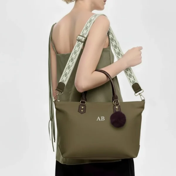 Bolso mediano verde personalizado