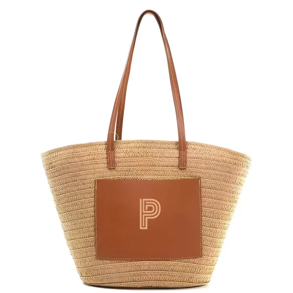 Capazo de playa personalizado con inicial