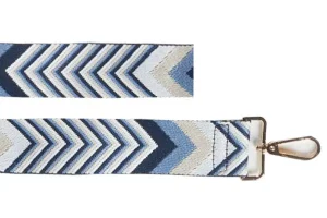 correa azul para el bolso