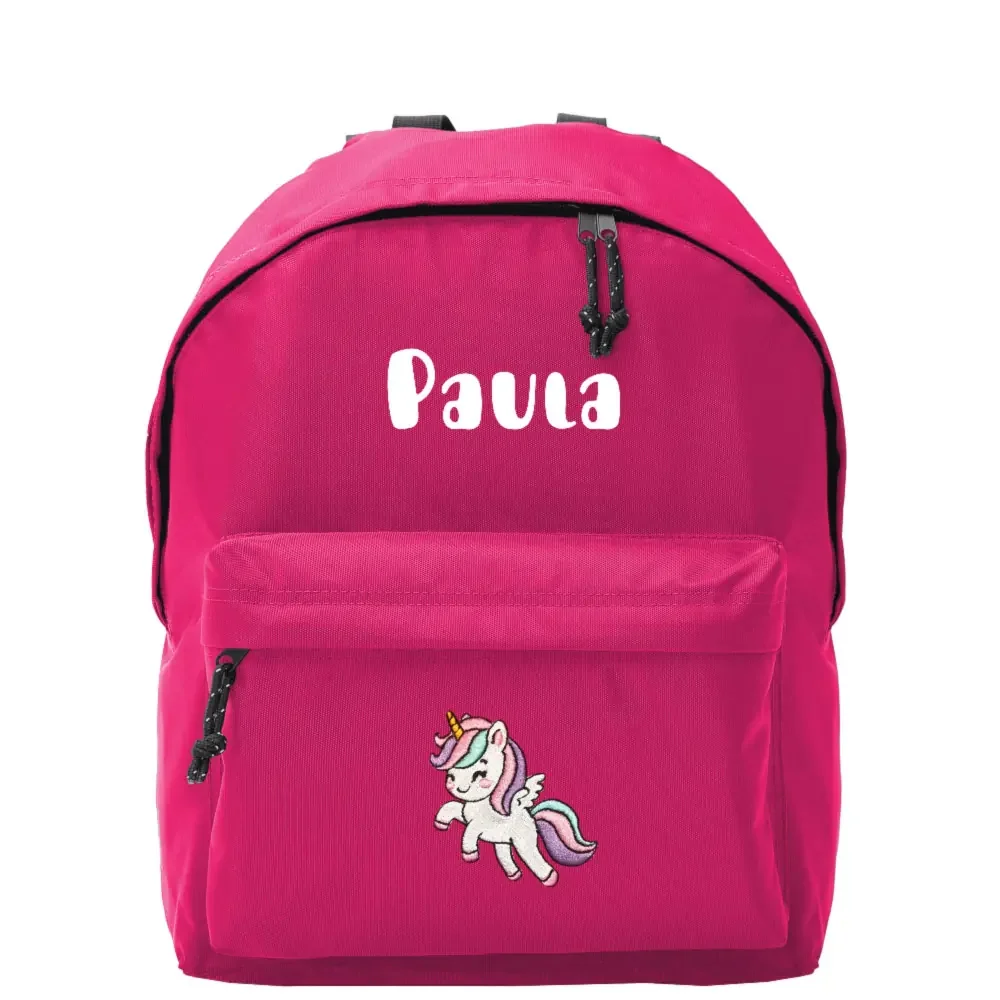Mochila personalizada con unicornio